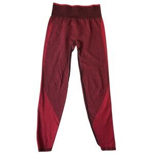 Victoria's Secret PINK Women Activewear Pants S Red Yoga Legging Logo 24" Inseam